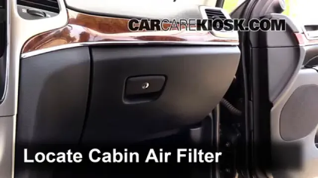 2012 Jeep Grand Cherokee Limited 5.7L V8 Filtro de aire (interior) Cambio